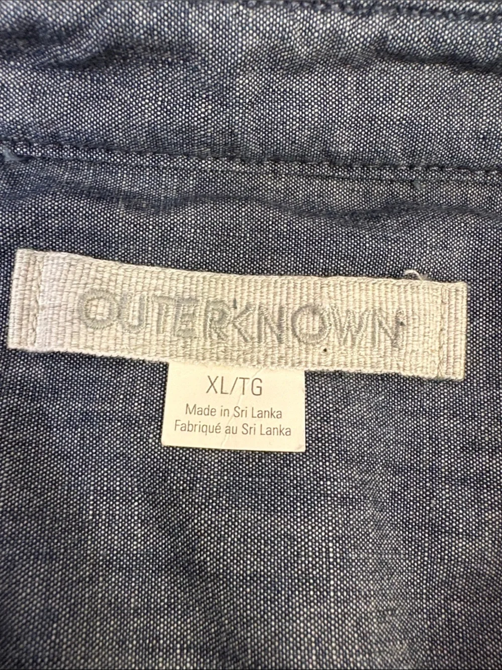 Outerknown Blanket Shirt Organic Cotton Blue Plaid Button-Up Overshirt XL